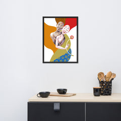 Los enamorados | Póster con marco