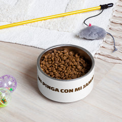 ¡Ni pinga con mi jama! | Plato para mascota