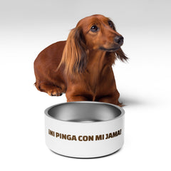 ¡Ni pinga con mi jama! | Plato para mascota