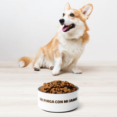¡Ni pinga con mi jama! | Plato para mascota