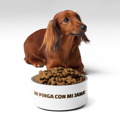 ¡Ni pinga con mi jama! | Plato para mascota