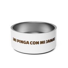 ¡Ni pinga con mi jama! | Plato para mascota