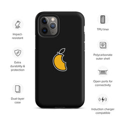 Mango | Fondo Negro | Funda dura para iPhone