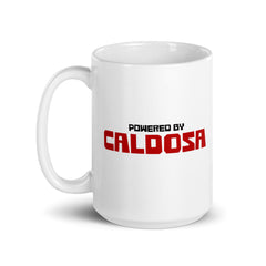 Powered by Caldosa | Taza blanca brillante