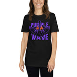 Purple Wave Dark Theme | Camiseta de manga corta unisex - Gozanding | Online Store