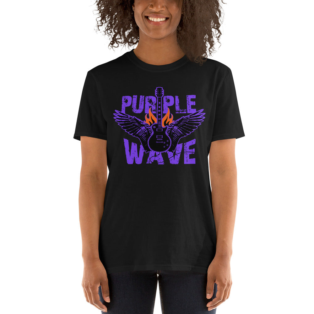 Purple Wave Dark Theme | Camiseta de manga corta unisex - Gozanding | Online Store