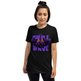 Purple Wave Dark Theme | Camiseta de manga corta unisex - Gozanding | Online Store