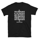 Technique is technique | Camiseta oscura de manga corta unisex - Gozanding | Online Store