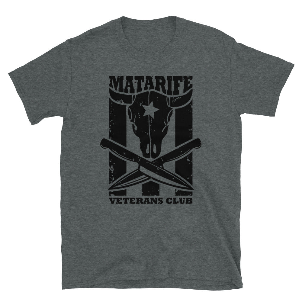 Matarife Veterans Club | Camiseta clara de manga corta unisex - Gozanding | Online Store