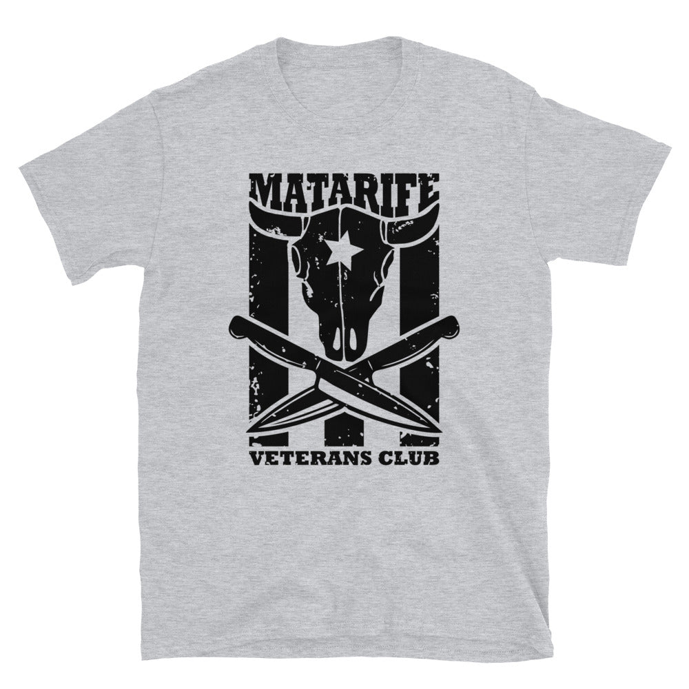Matarife Veterans Club | Camiseta clara de manga corta unisex - Gozanding | Online Store