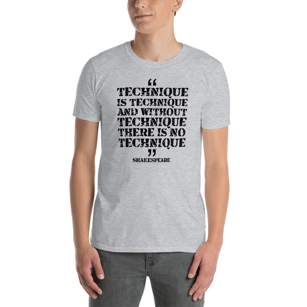 Technique is technique | Camiseta clara de manga corta unisex - Gozanding | Online Store