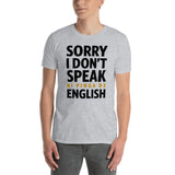 Ni pinga de English | Camiseta clara de manga corta unisex