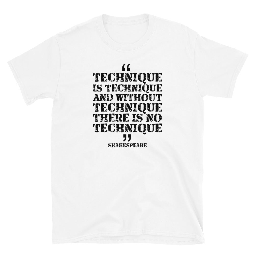 Technique is technique | Camiseta clara de manga corta unisex - Gozanding | Online Store