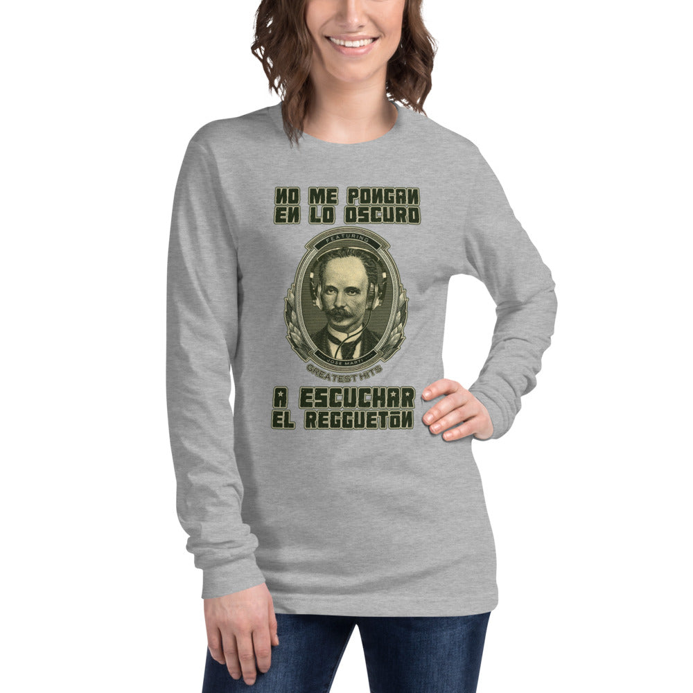 No me pongan en lo oscuro | Camiseta manga larga unisex - Gozanding | Online Store