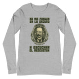 No me pongan en lo oscuro | Camiseta manga larga unisex - Gozanding | Online Store