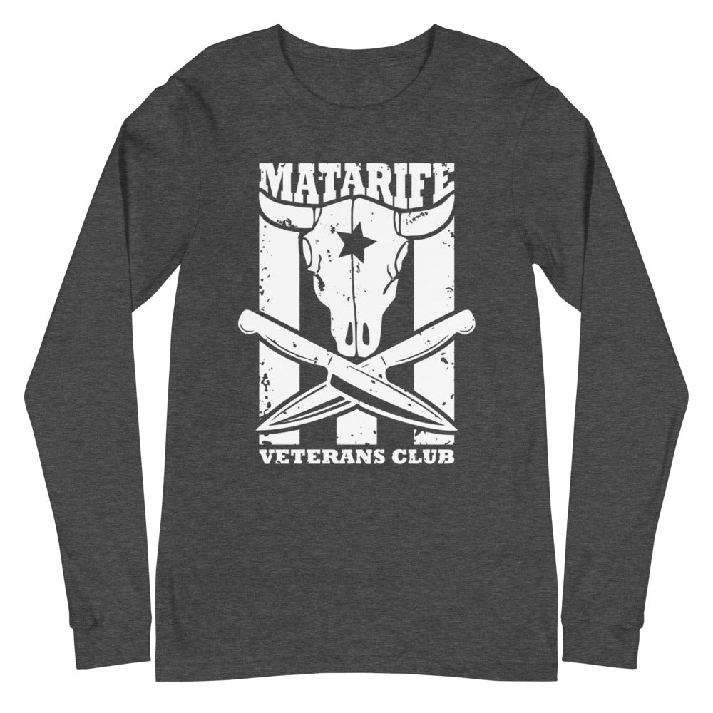 Matarife Veterans Club | Camiseta oscura manga larga unisex - Gozanding | Online Store