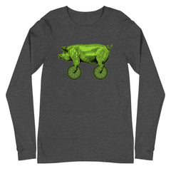 Puerco sobre ruedas | Camiseta manga larga unisex - Gozanding | Online Store