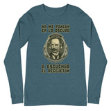 No me pongan en lo oscuro | Camiseta manga larga unisex - Gozanding | Online Store