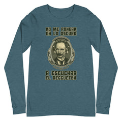 No me pongan en lo oscuro | Camiseta manga larga unisex - Gozanding | Online Store