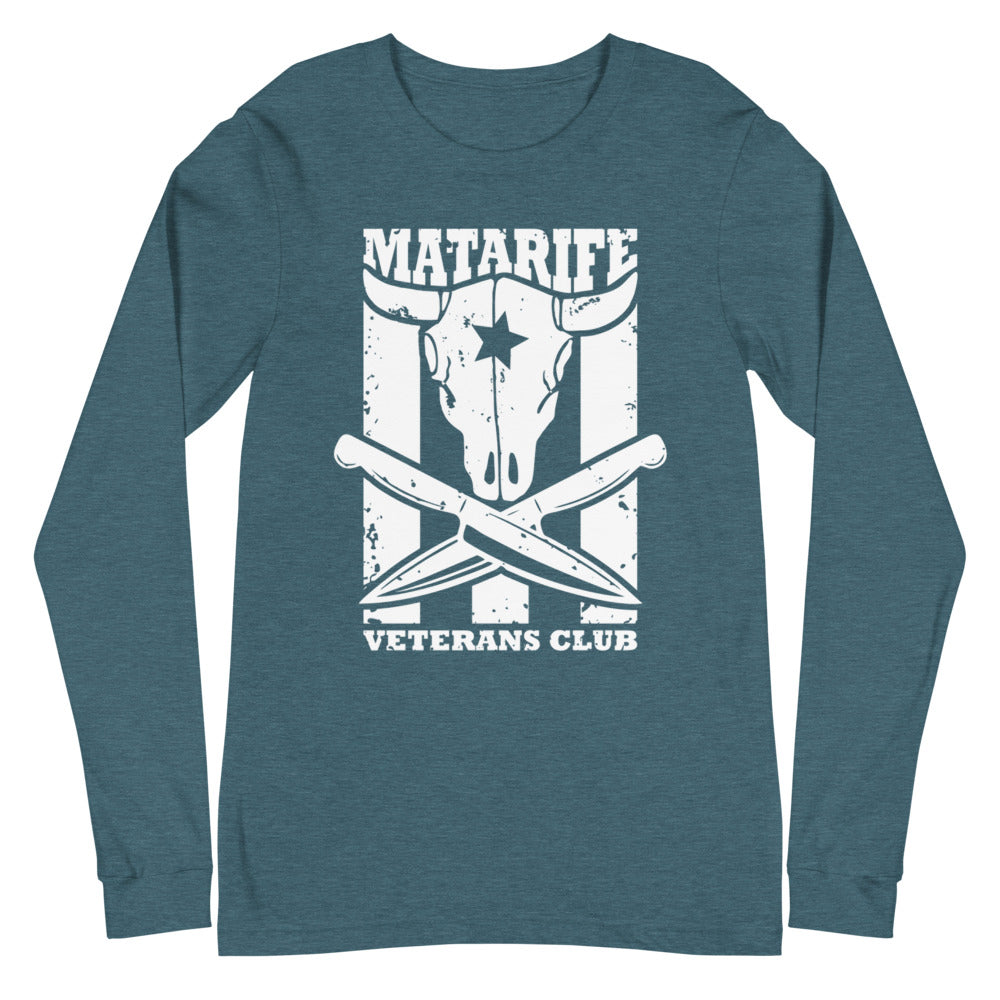 Matarife Veterans Club | Camiseta oscura manga larga unisex - Gozanding | Online Store