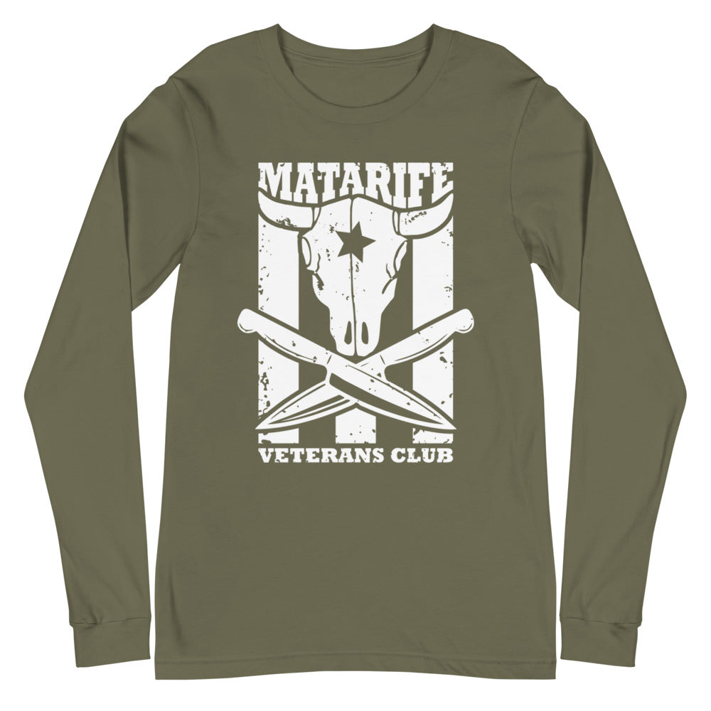 Matarife Veterans Club | Camiseta oscura manga larga unisex - Gozanding | Online Store