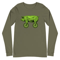 Puerco sobre ruedas | Camiseta manga larga unisex - Gozanding | Online Store