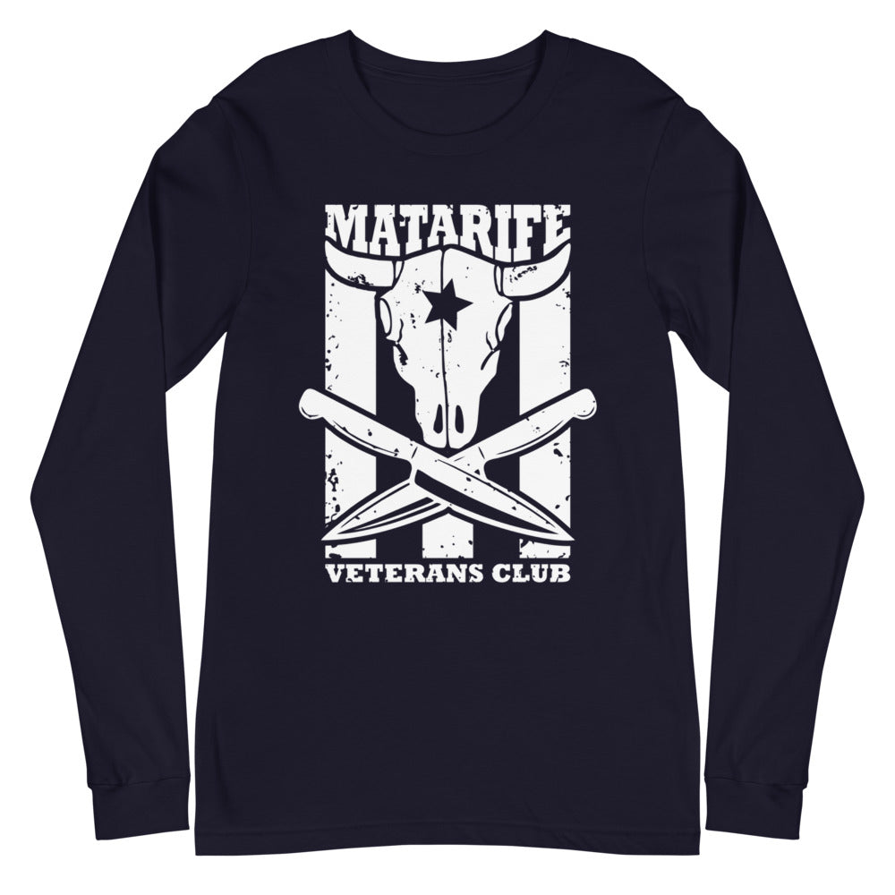 Matarife Veterans Club | Camiseta oscura manga larga unisex - Gozanding | Online Store