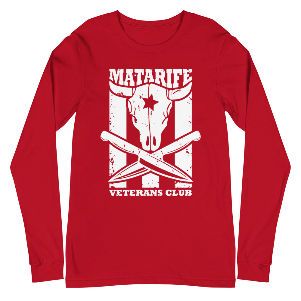Matarife Veterans Club | Camiseta oscura manga larga unisex - Gozanding | Online Store