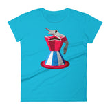 Cafetera Cubana | Camiseta de manga corta para mujer - Gozanding | Online Store