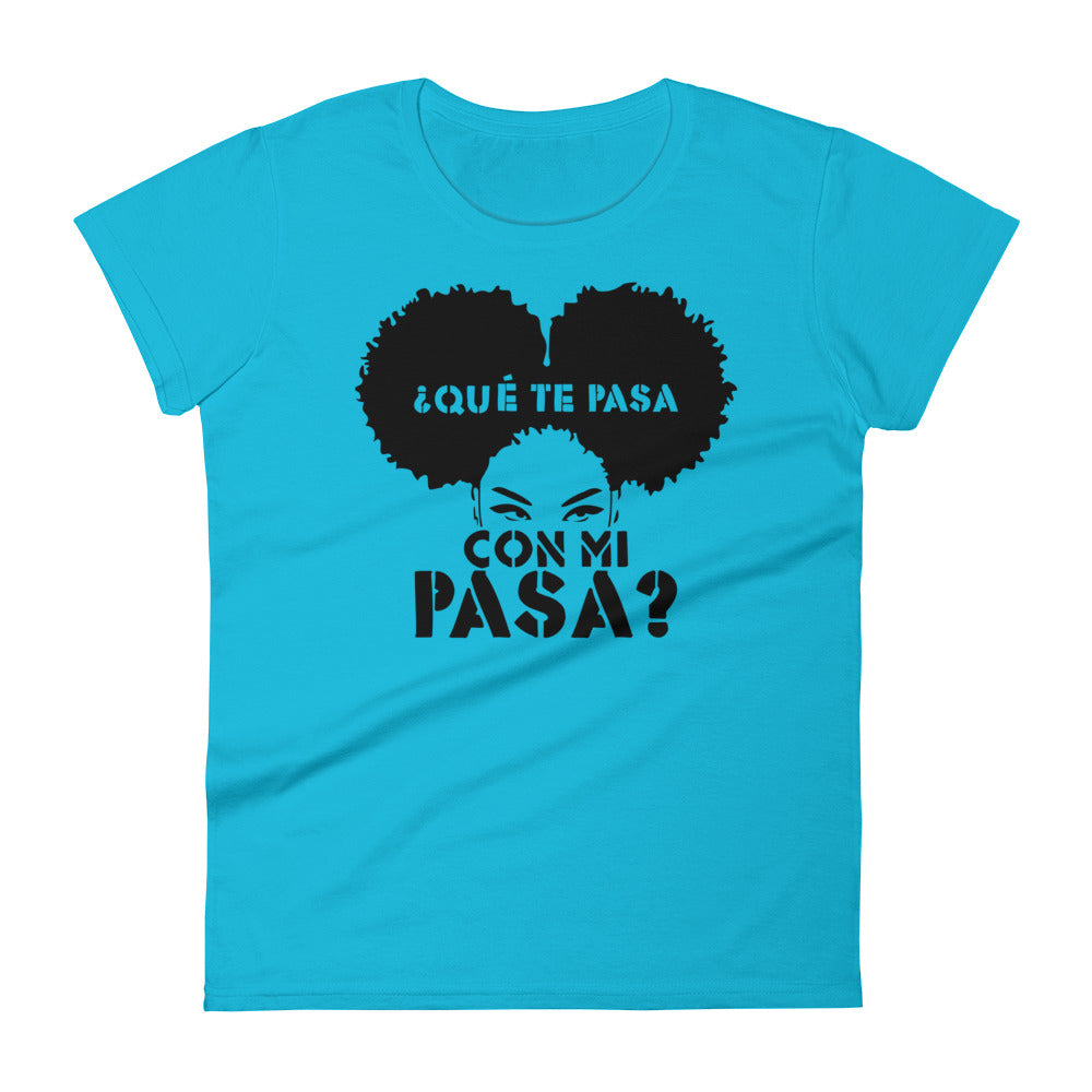 ¿Qué te pasa con mi pasa? | Camiseta clara de manga corta para mujer - Gozanding | Online Store