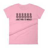 Qué piña tú miras | Camiseta clara de manga corta para mujer - Gozanding | Online Store