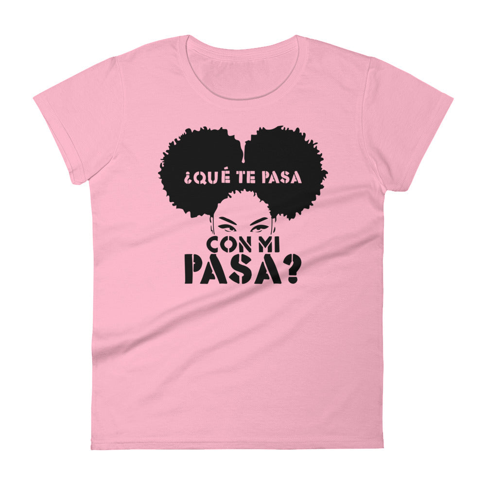¿Qué te pasa con mi pasa? | Camiseta clara de manga corta para mujer - Gozanding | Online Store