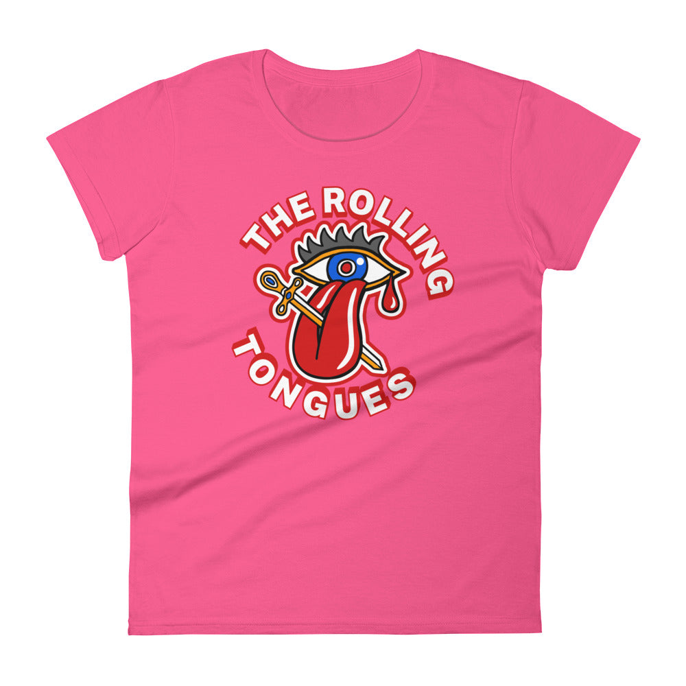 The Rolling Tongues | Camiseta de manga corta para mujer - Gozanding | Online Store