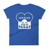 ¿Qué te pasa con mi pasa? | Camiseta oscura de manga corta para mujer - Gozanding | Online Store