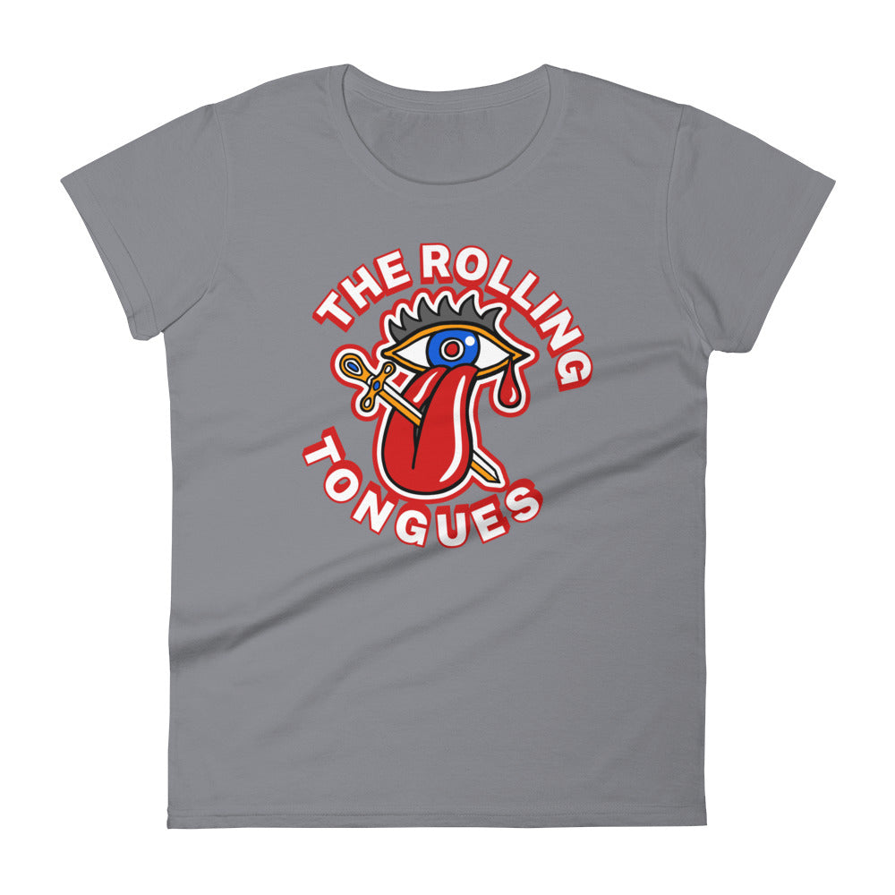 The Rolling Tongues | Camiseta de manga corta para mujer - Gozanding | Online Store
