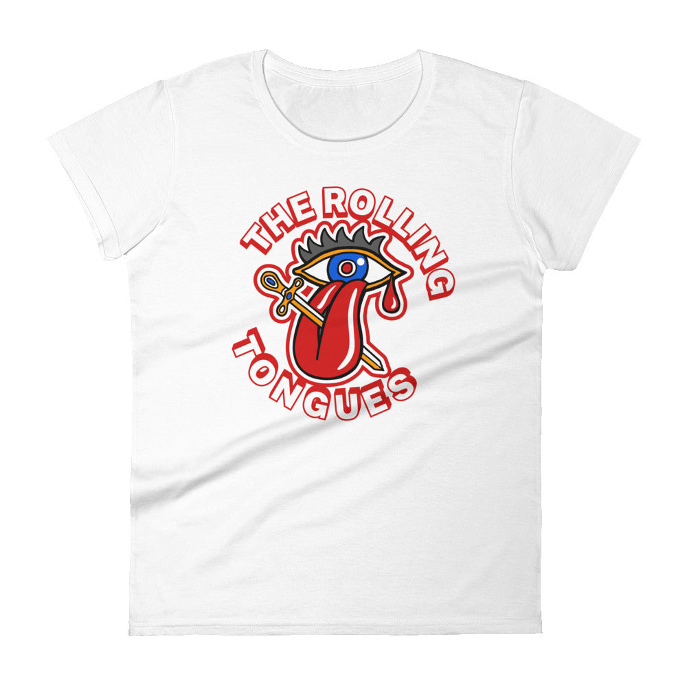 The Rolling Tongues | Camiseta de manga corta para mujer - Gozanding | Online Store