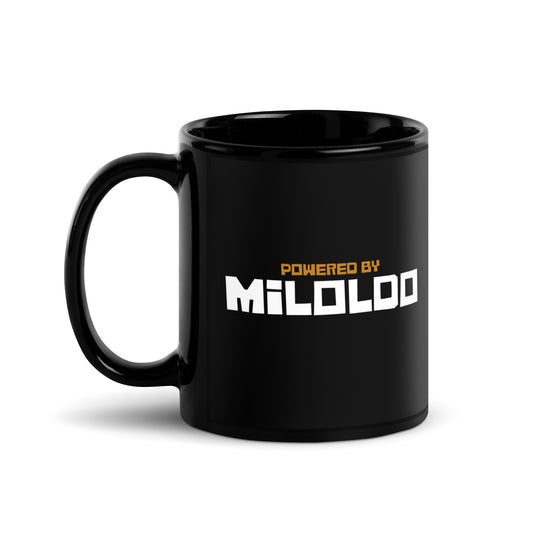 Powered by Miloldo | Taza negra brillante