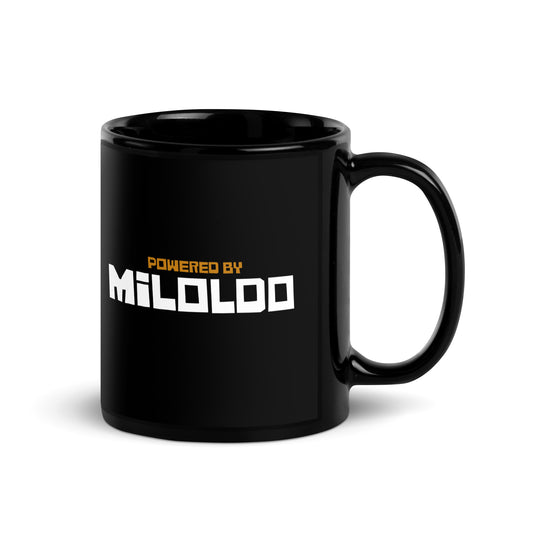 Powered by Miloldo | Taza negra brillante