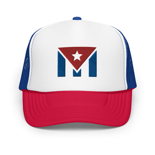 Bandera cubana | Gorra trucker con frontal de espuma