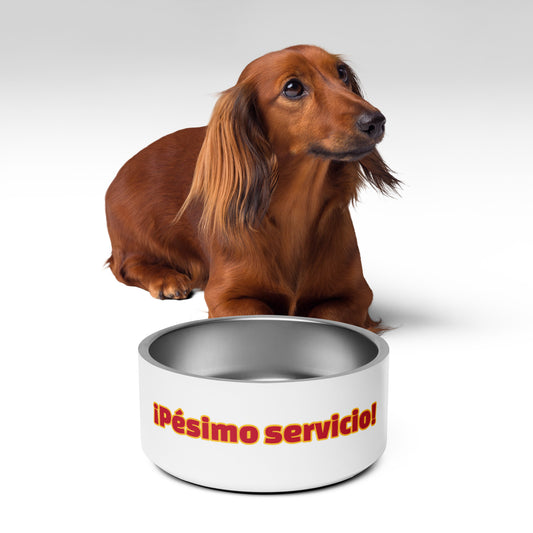 ¡Pésimo servicio! | Plato para mascota