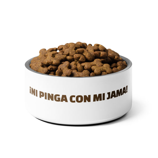 ¡Ni pinga con mi jama! | Plato para mascota