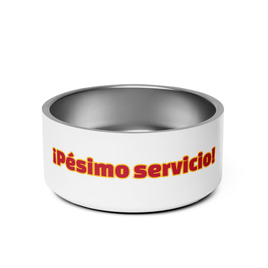 ¡Pésimo servicio! | Plato para mascota