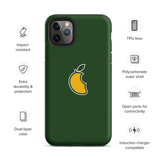 Mango | Fondo Verde | Funda dura para iPhone