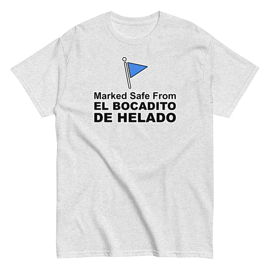 Marked Safe From El Bocadito de Helado | Camiseta clásica unisex