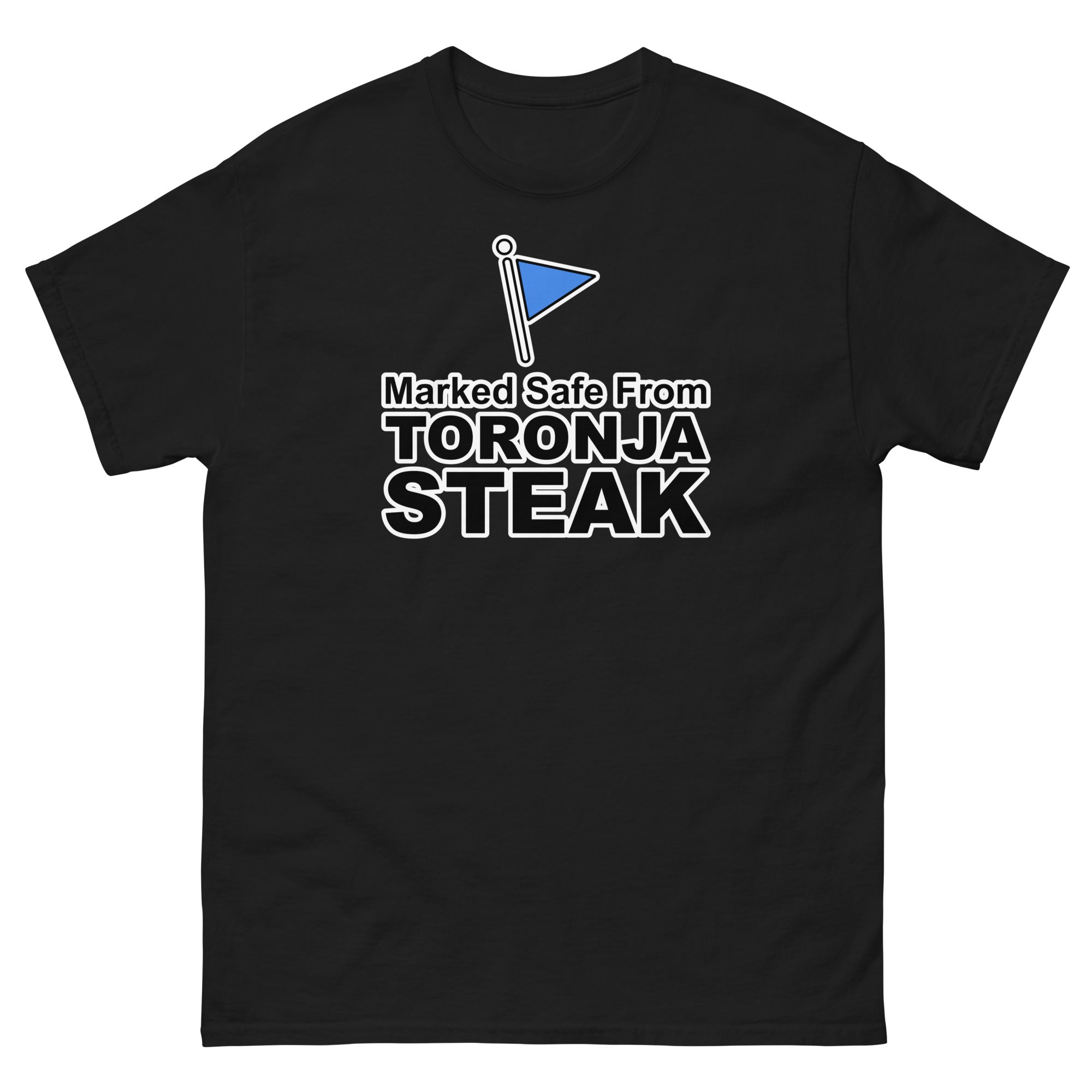 Marked Safe From Toronja Steak | Camiseta clásica unisex