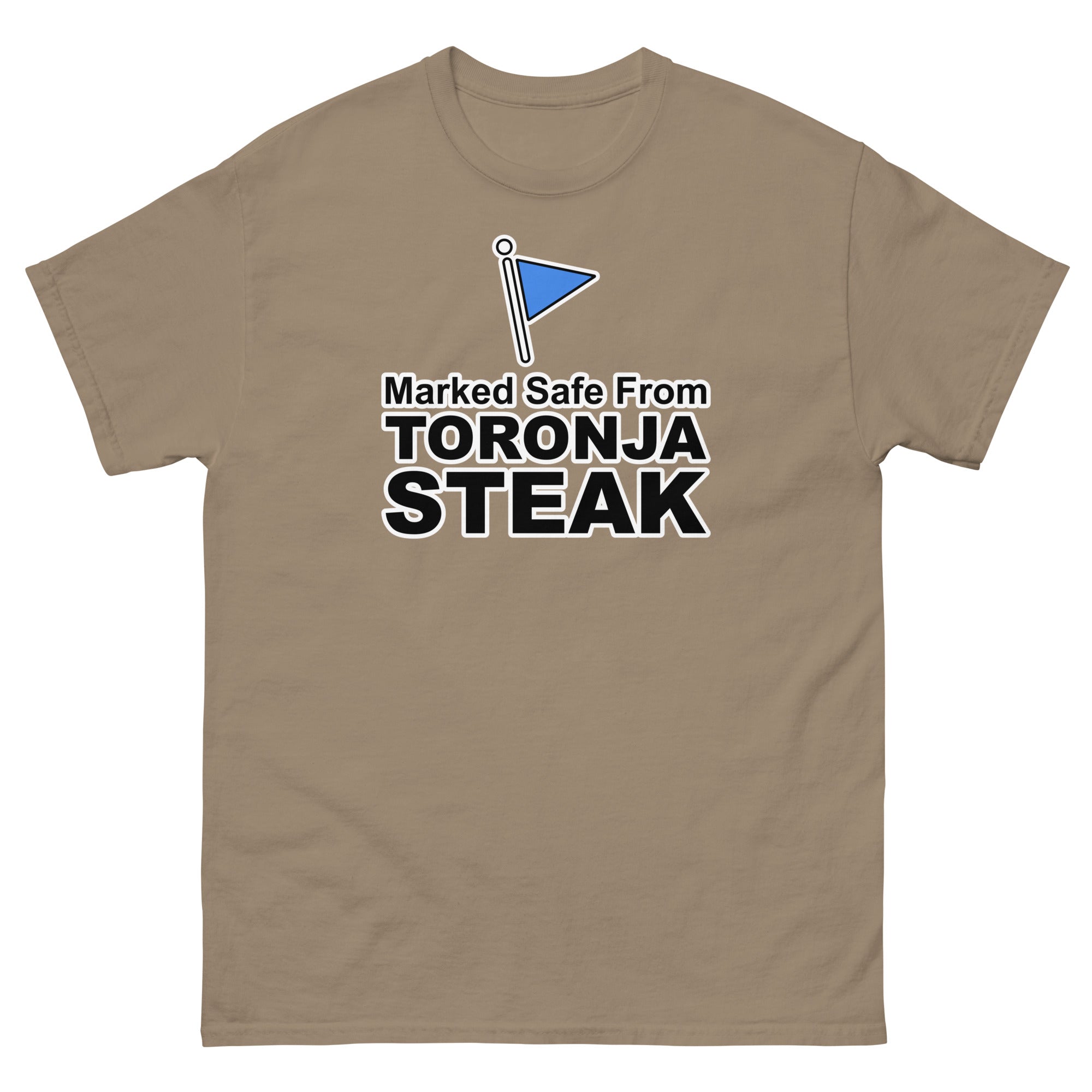 Marked Safe From Toronja Steak | Camiseta clásica unisex