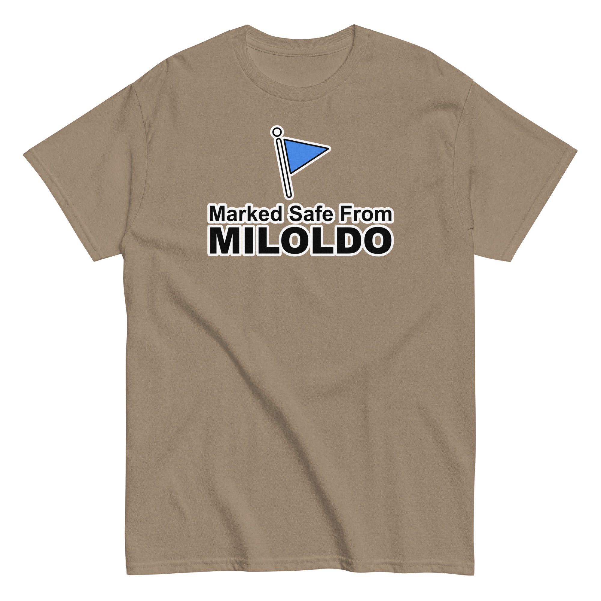 Marked Safe From Miloldo | Camiseta clásica unisex