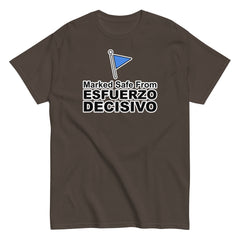 Marked Safe From Esfuerzo Decisivo | Camiseta clásica unisex