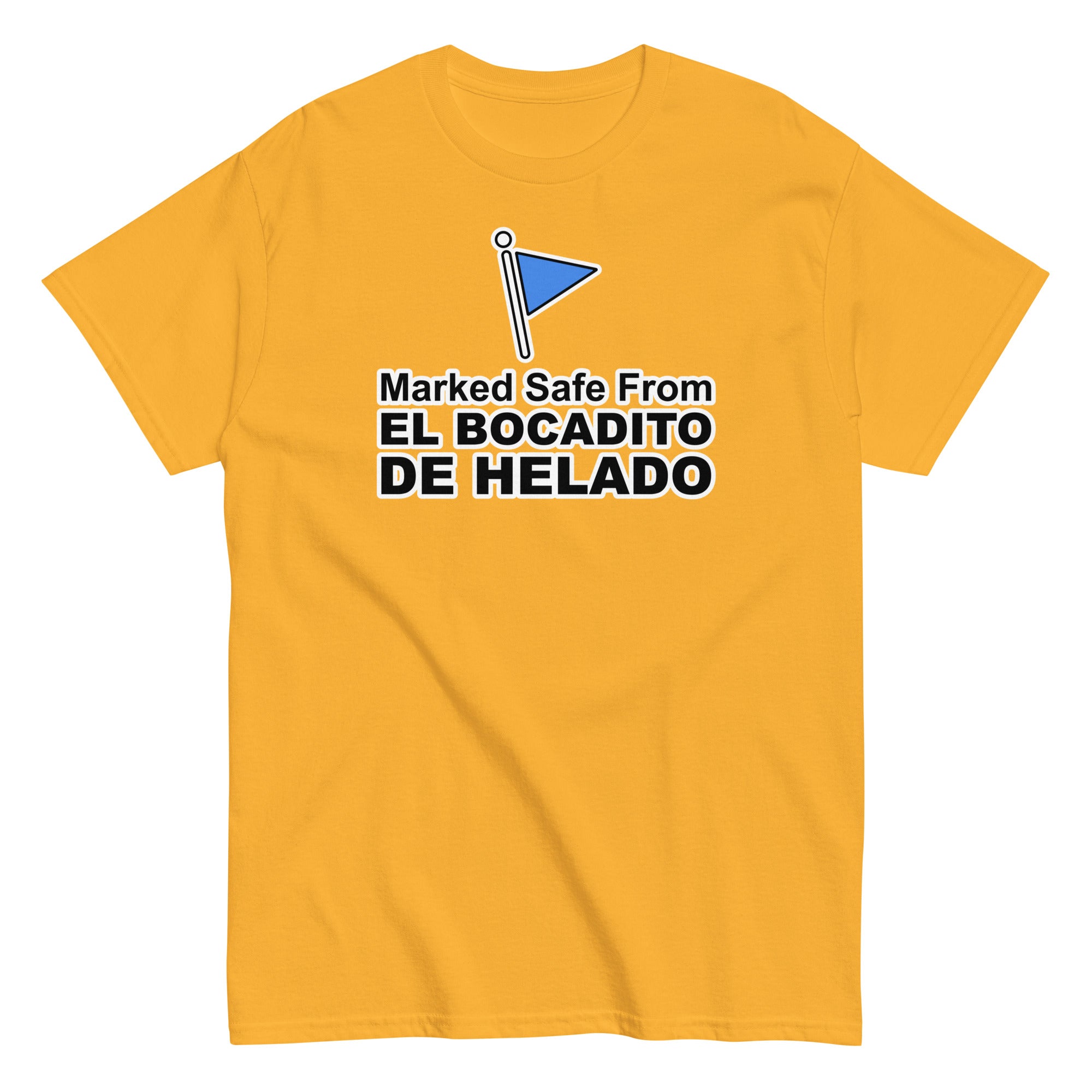 Marked Safe From El Bocadito de Helado | Camiseta clásica unisex