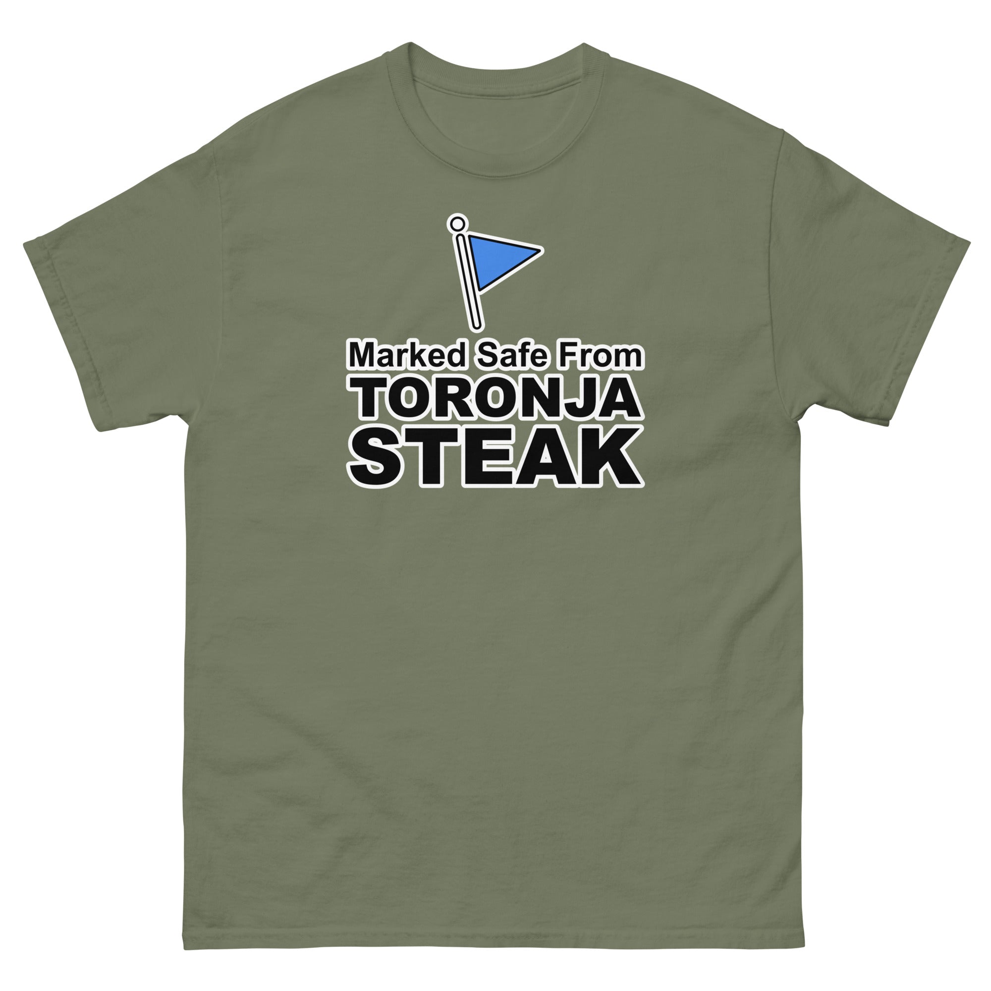 Marked Safe From Toronja Steak | Camiseta clásica unisex